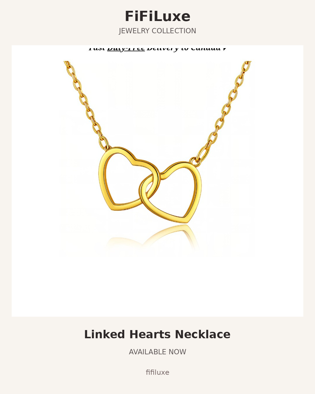 Linked Hearts Necklace — image 1 of 4