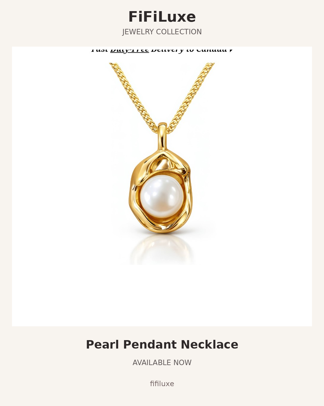 Pearl Pendant Necklace — image 1 of 4