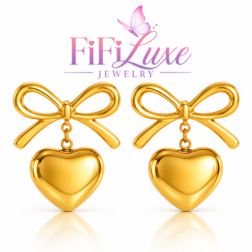 Pavé Heart Huggie Earrings - FiFiLuxe Jewelry