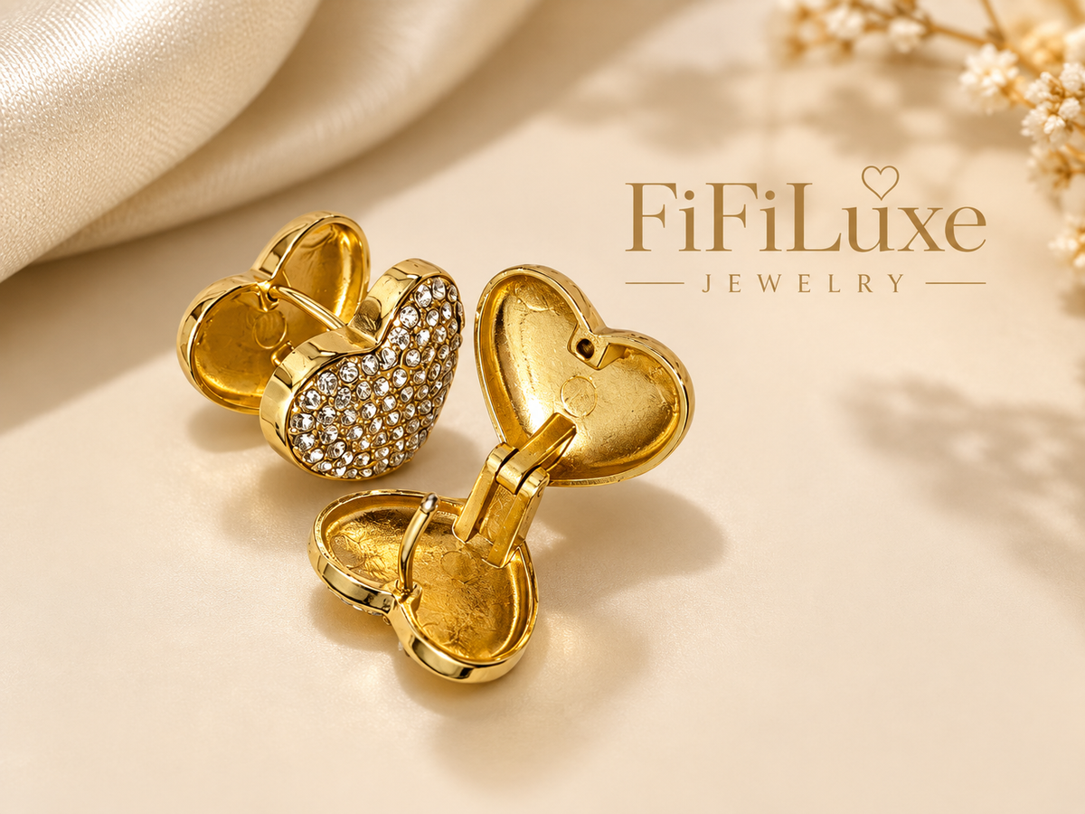 Crystal Heart Earrings — image 2 of 6