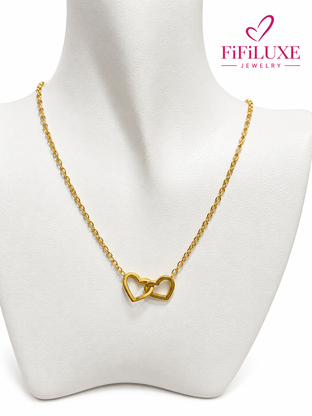 Linked Hearts Necklace — image 3 of 4