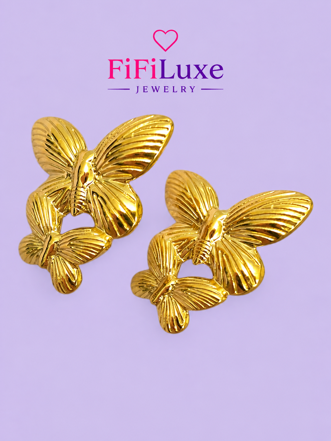 Flutter Butterfly Studs — image 3 of 8