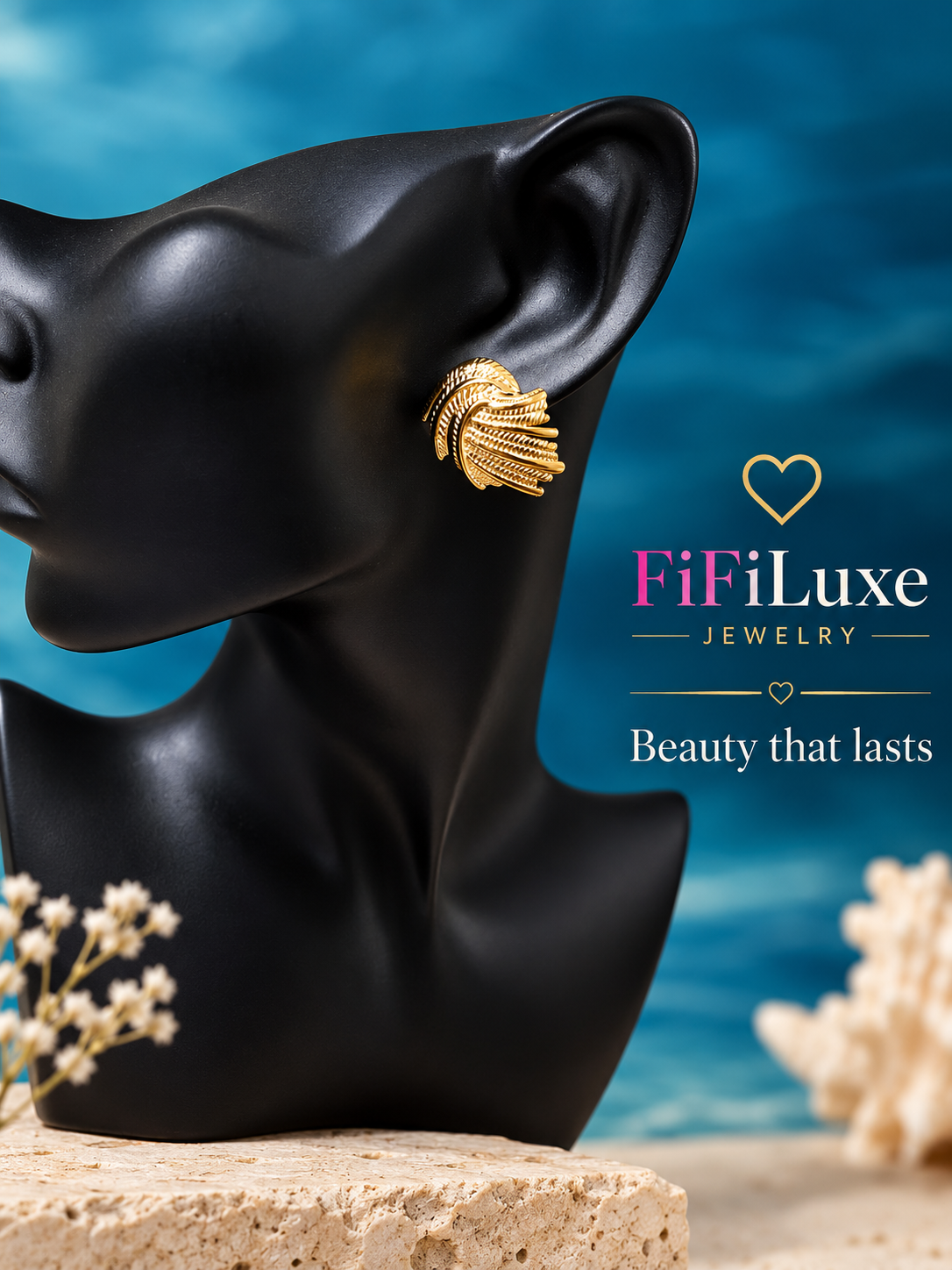 Luxe Feather Drop Earrings — image 4 of 7