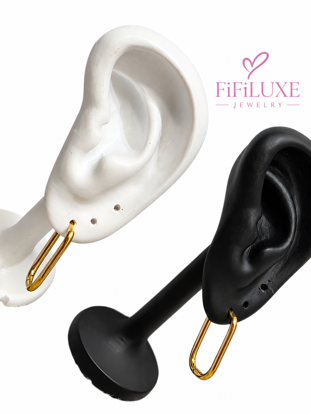 Elongated Hoop Earrings — image 6 of 6