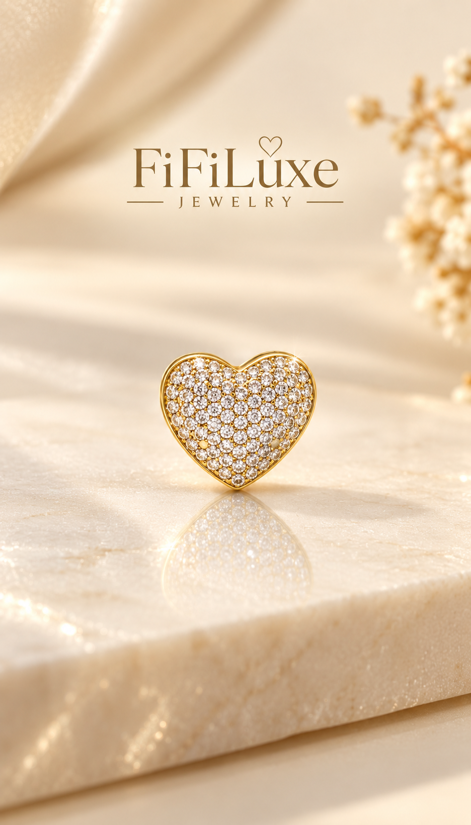 Crystal Heart Earrings — image 5 of 6