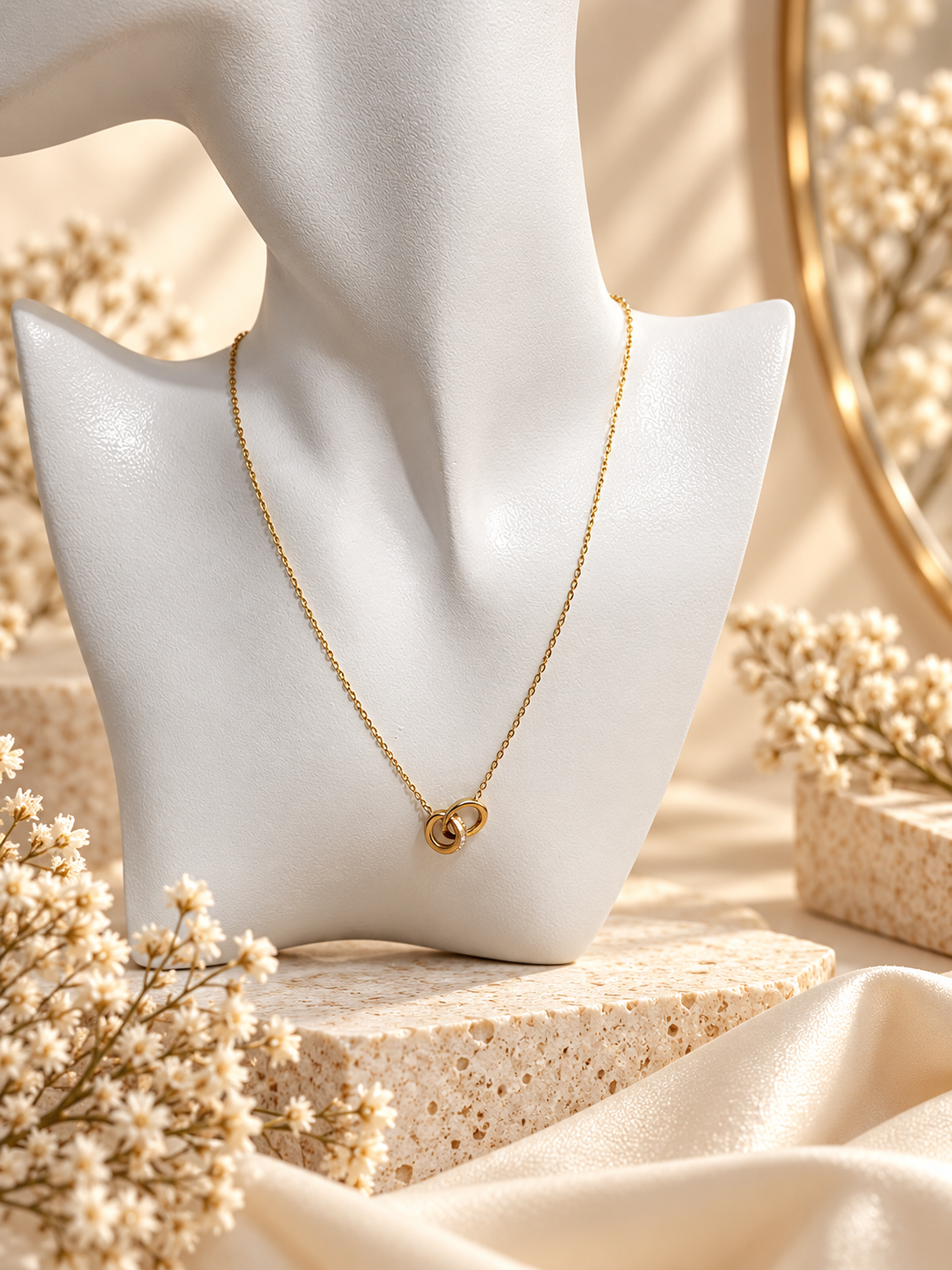 Interlocking Rings Necklace — image 5 of 6