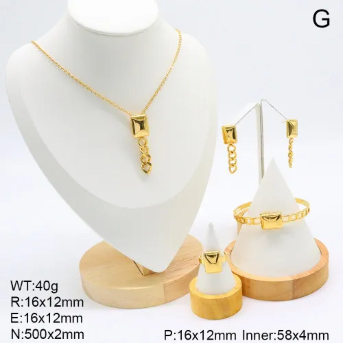 Gilded Link Elegance Set