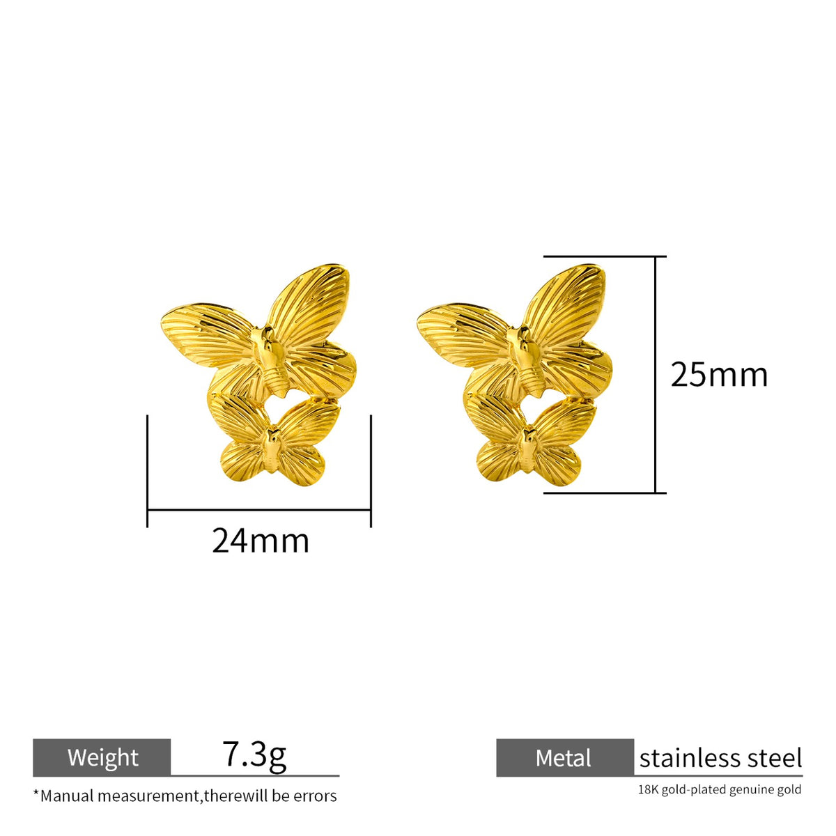 FiFiLuxe Flutter Butterfly Studs — image 2 of 8