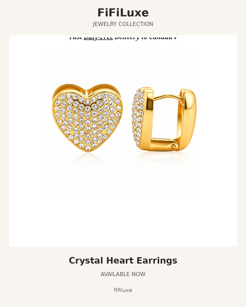 Crystal Heart Earrings