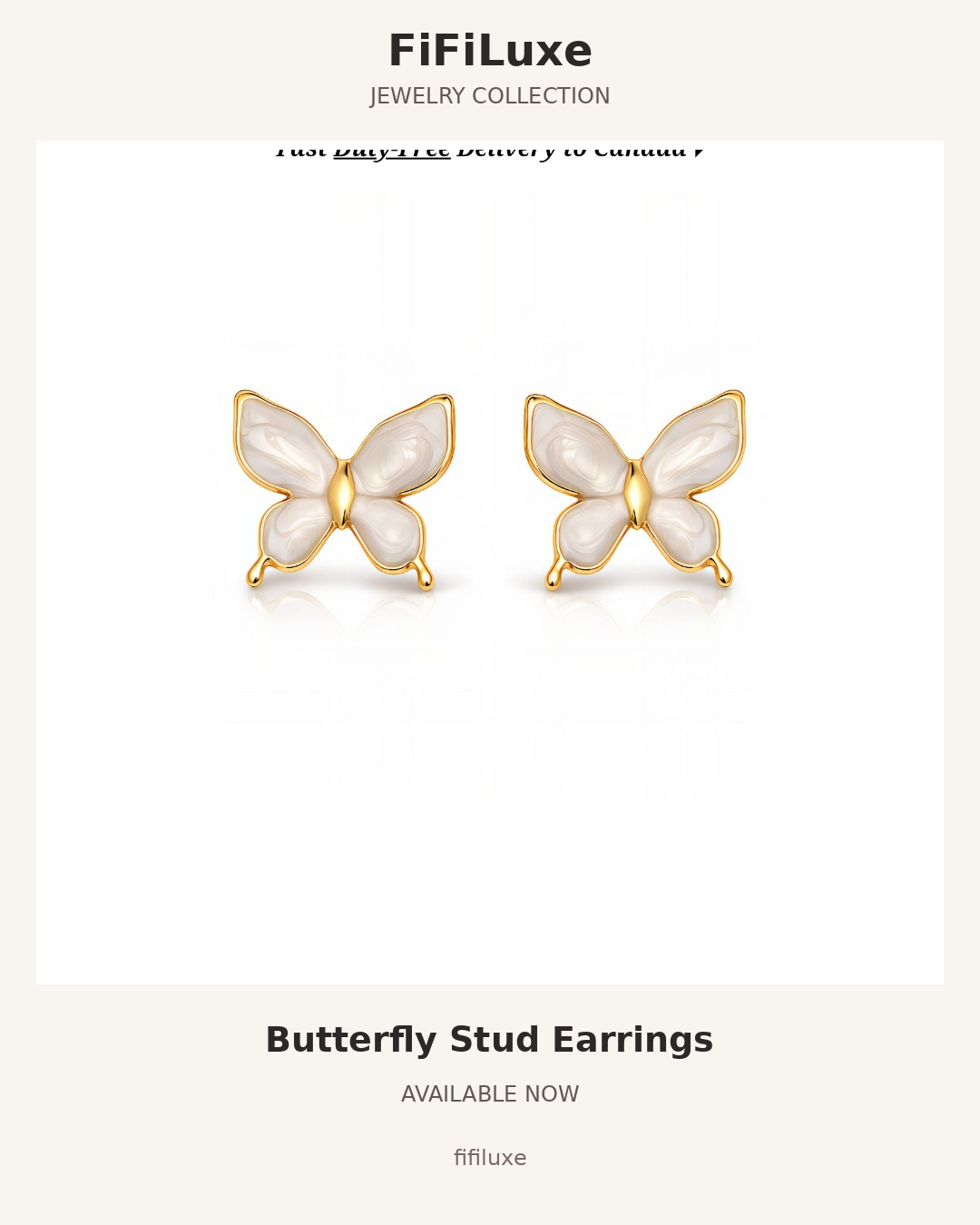 Butterfly Stud Earrings — image 1 of 5