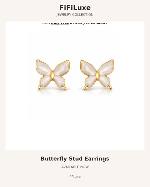 Butterfly Stud Earrings