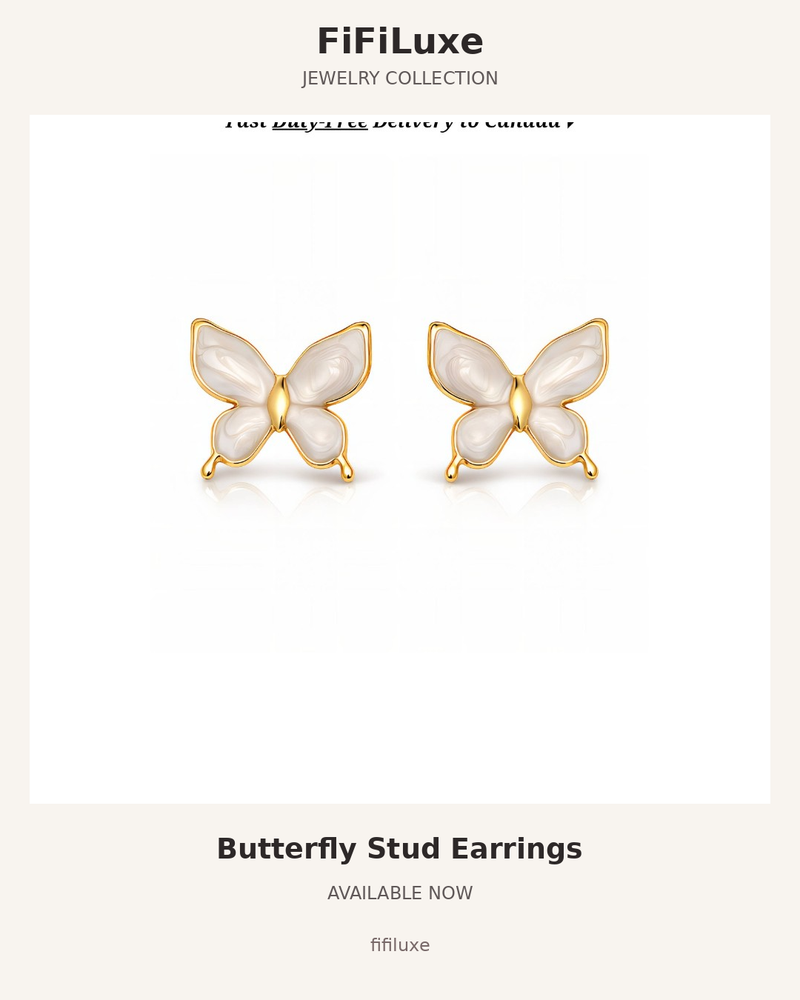 Butterfly Stud Earrings
