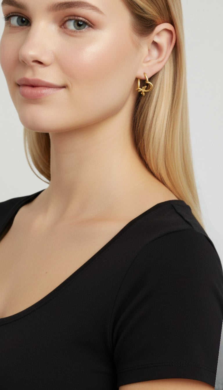 Linked Hearts Earrings — image 6 of 6