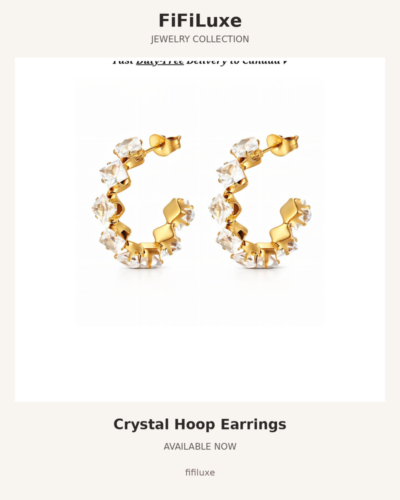 Crystal Hoop Earrings