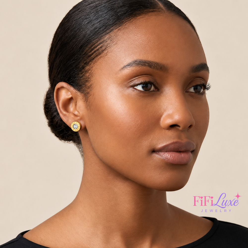 Chronos Gold Studs