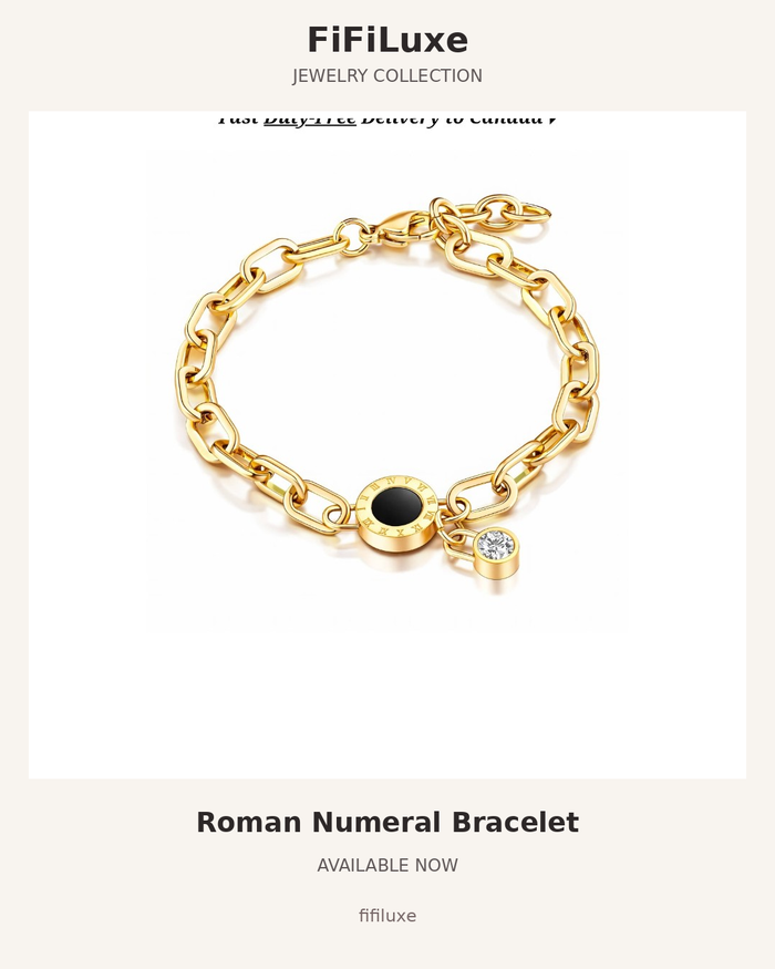 Roman Numeral Bracelet