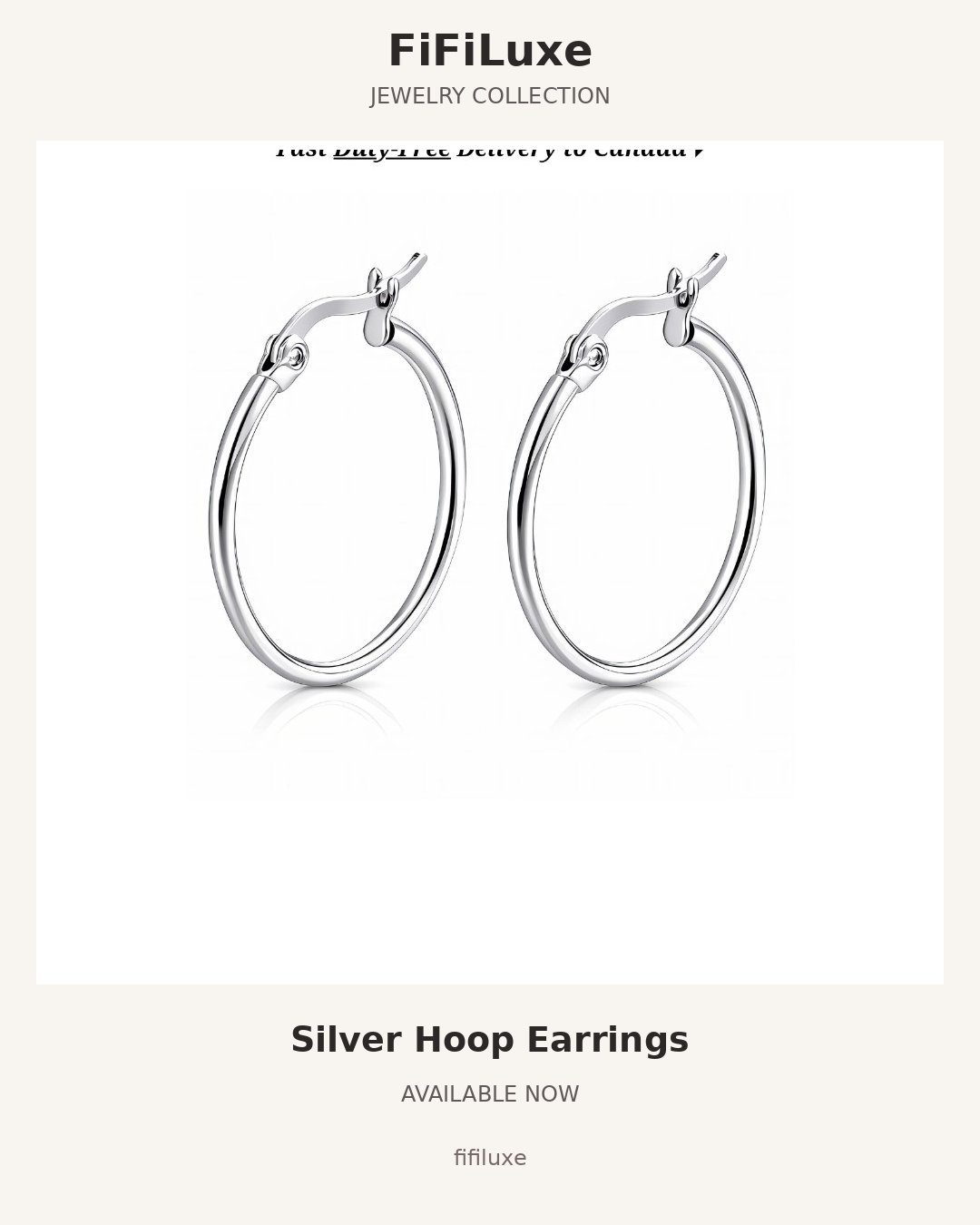 Silver Hoop Earrings