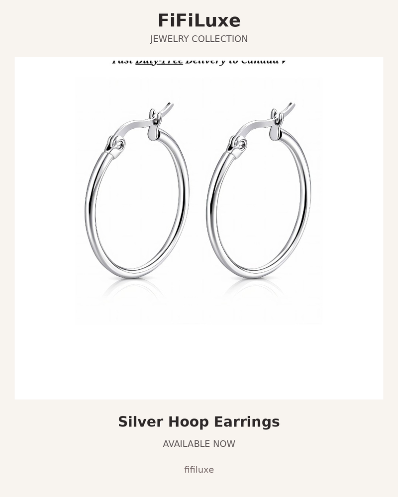 Silver Hoop Earrings