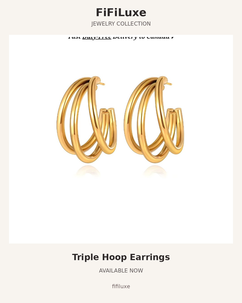Triple Hoop Earrings