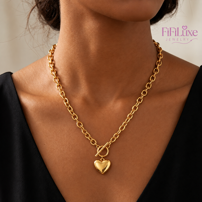 Engraving-Ready Heart Necklace