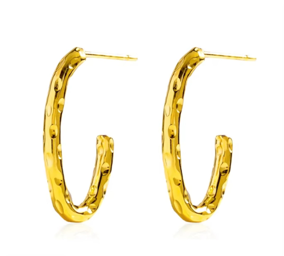 FiFiLuxe Textured U-Hoop Earrings — image 5 of 5