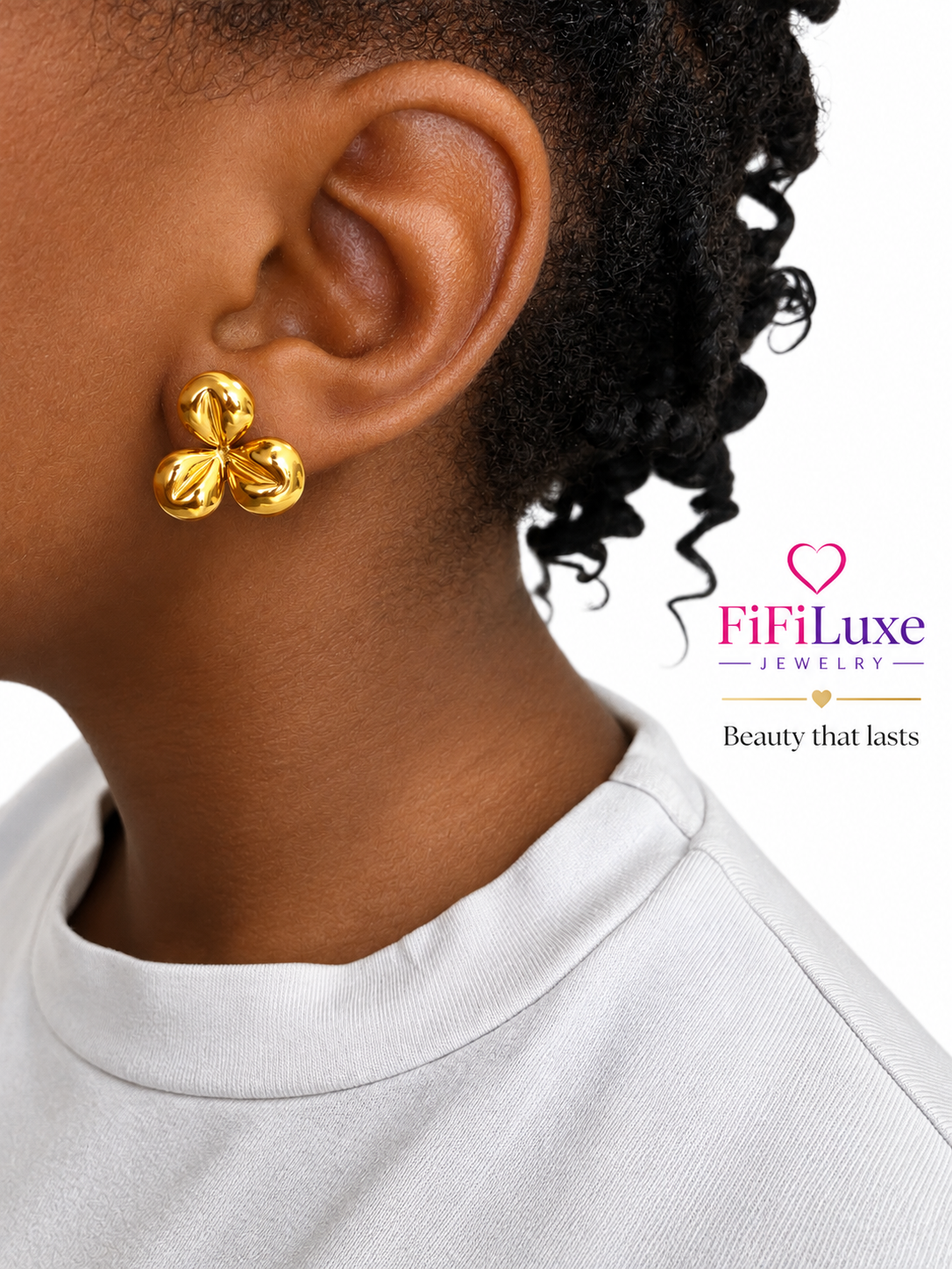 Petal Bow Studs — image 3 of 5