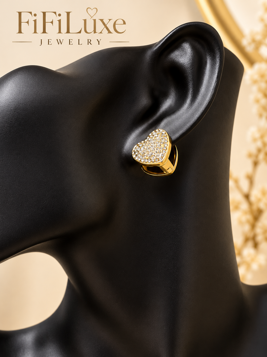 Crystal Heart Earrings — image 3 of 6