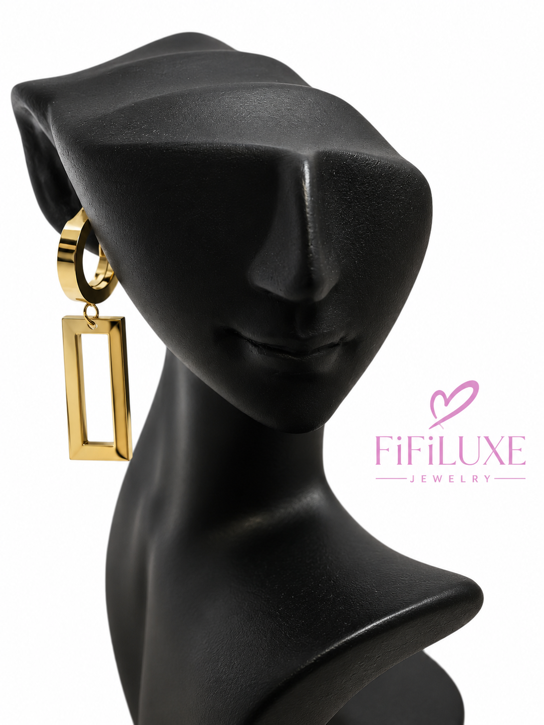 Rectangle Drop Earrings — image 5 of 5