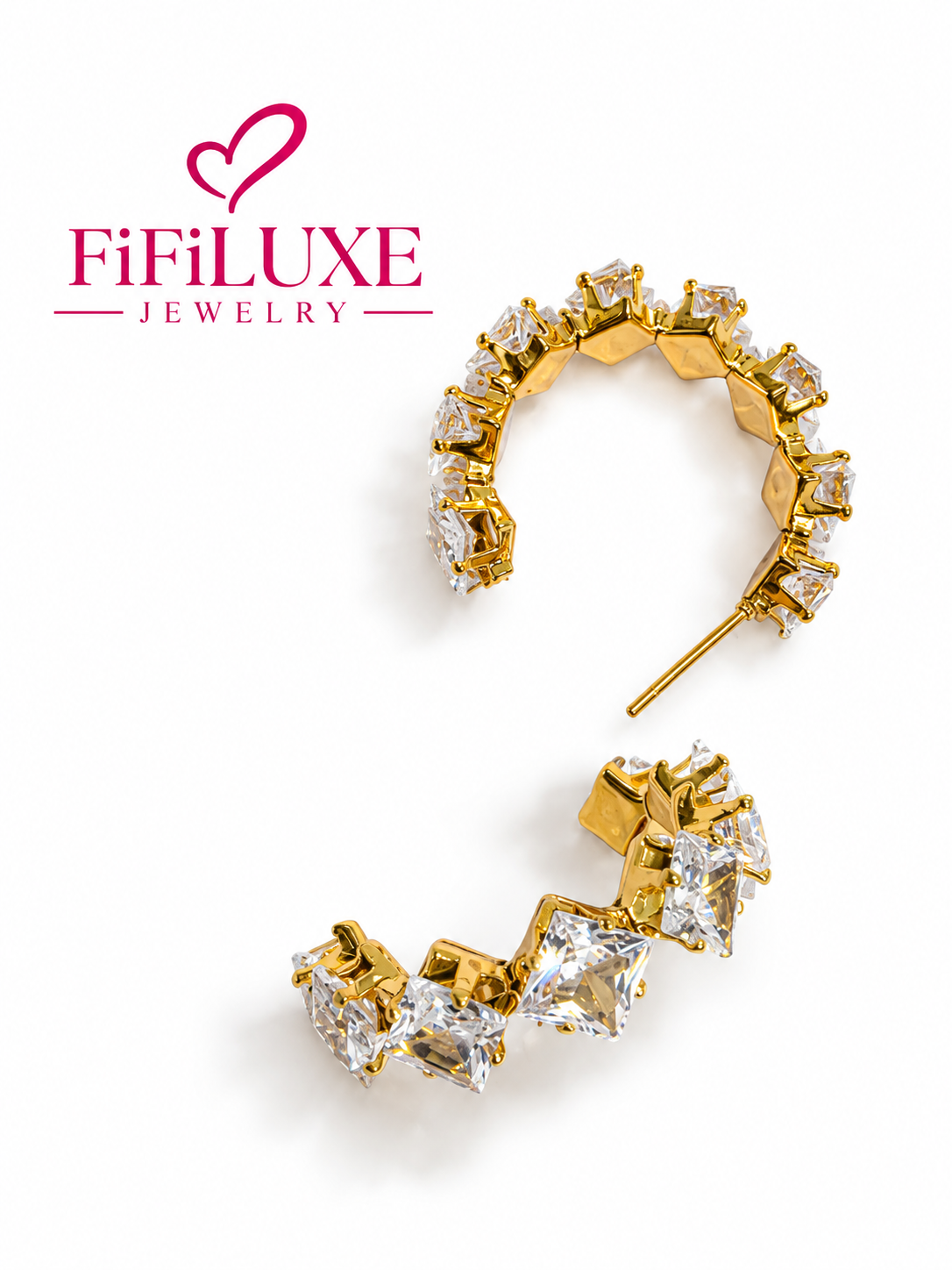 Crystal Hoop Earrings — image 4 of 5