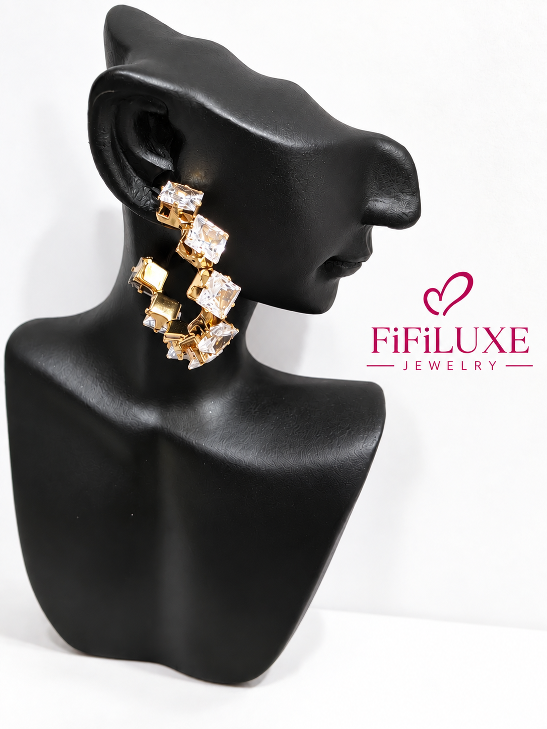Crystal Hoop Earrings — image 5 of 5