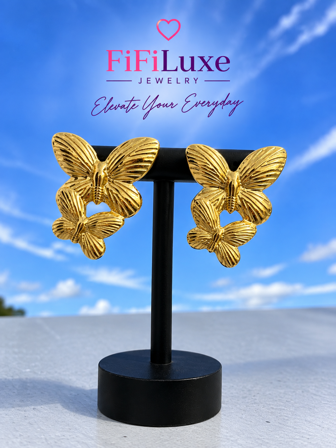 Flutter Butterfly Studs — image 6 of 8