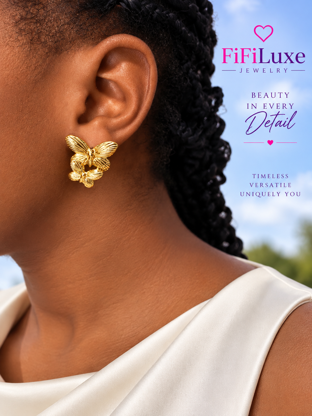 Flutter Butterfly Studs — image 4 of 8