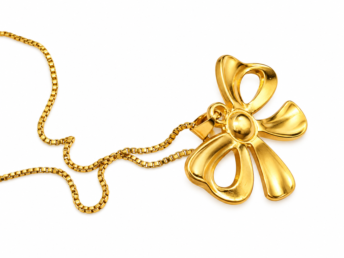 Bow Pearl Necklace — image 5 of 5