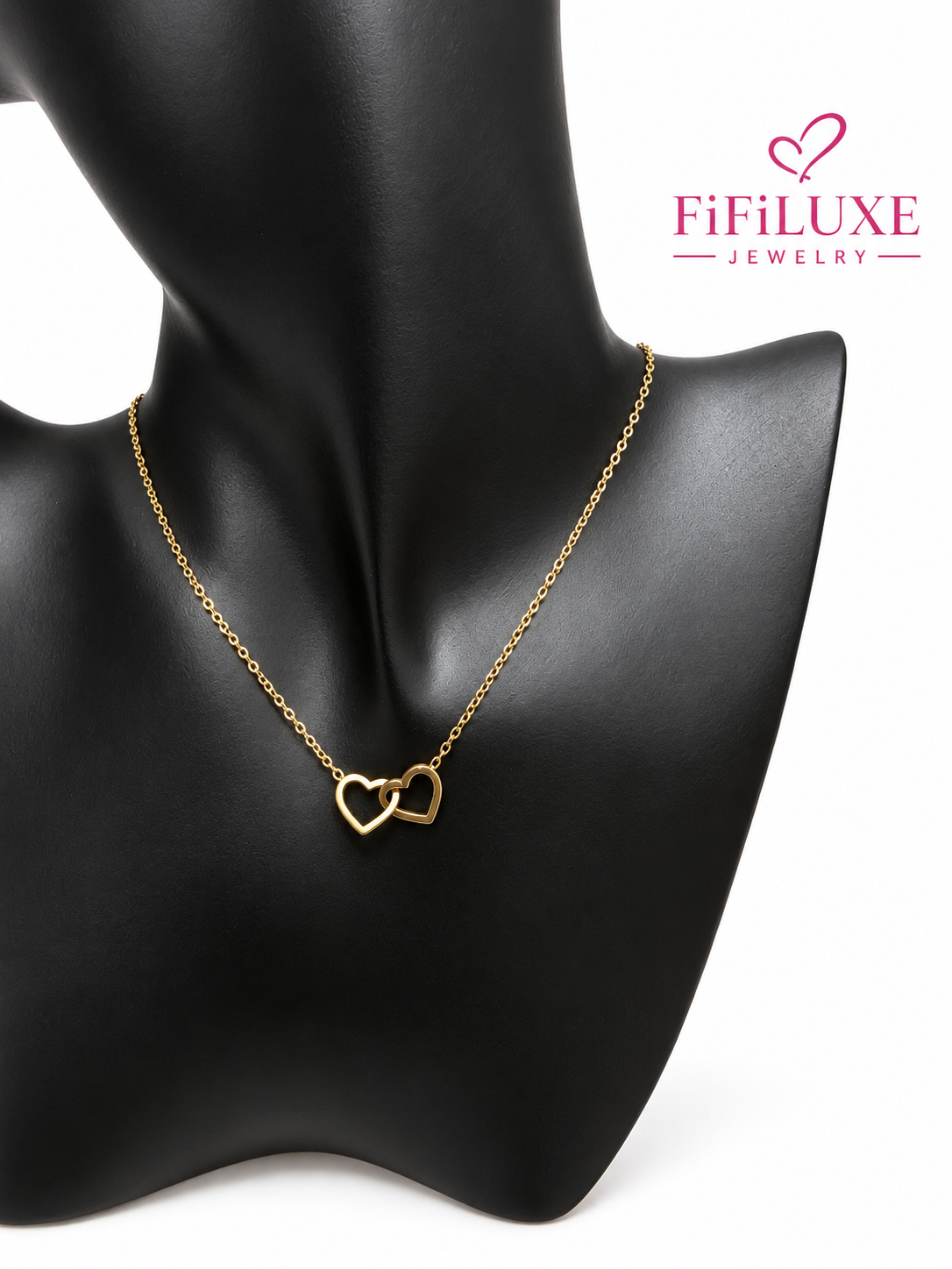 Linked Hearts Necklace — image 2 of 4