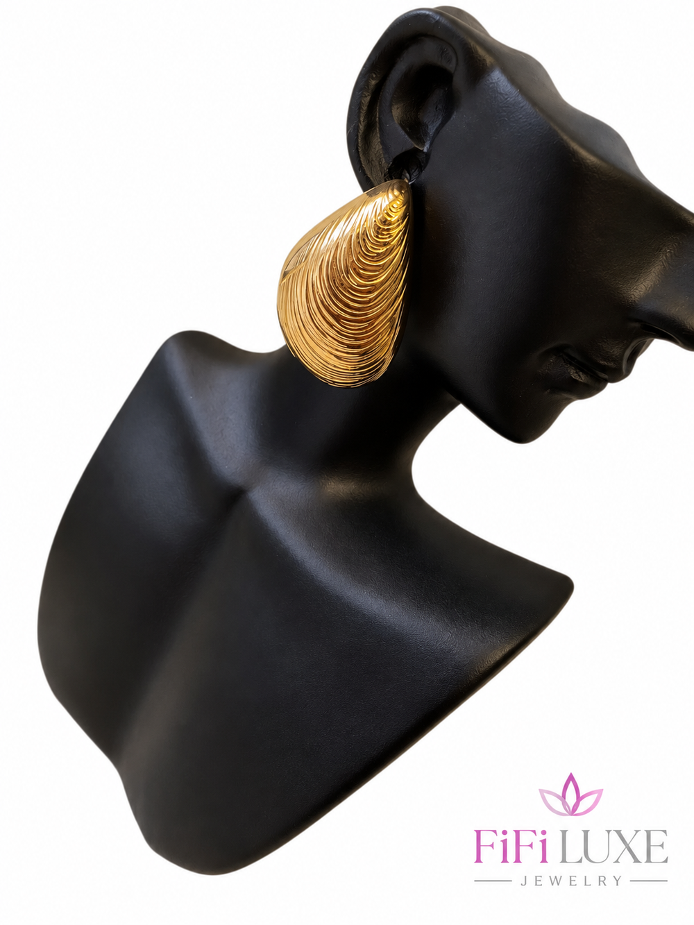 Seashell Ripple Earrings - FiFiLuxe Jewelry