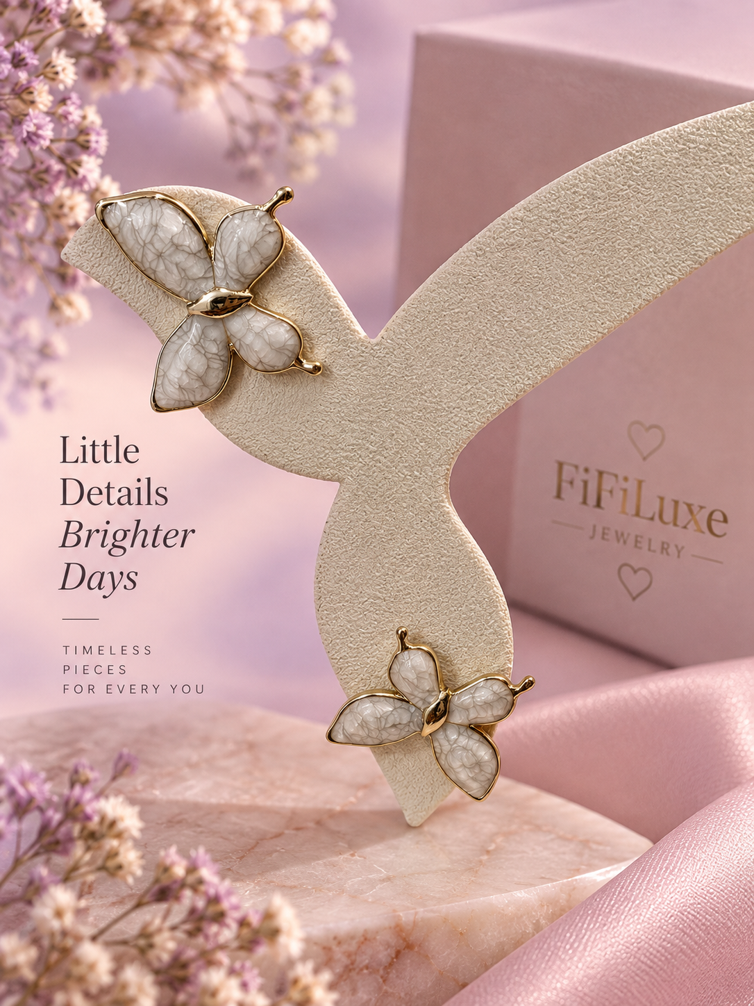 Butterfly Stud Earrings — image 4 of 5