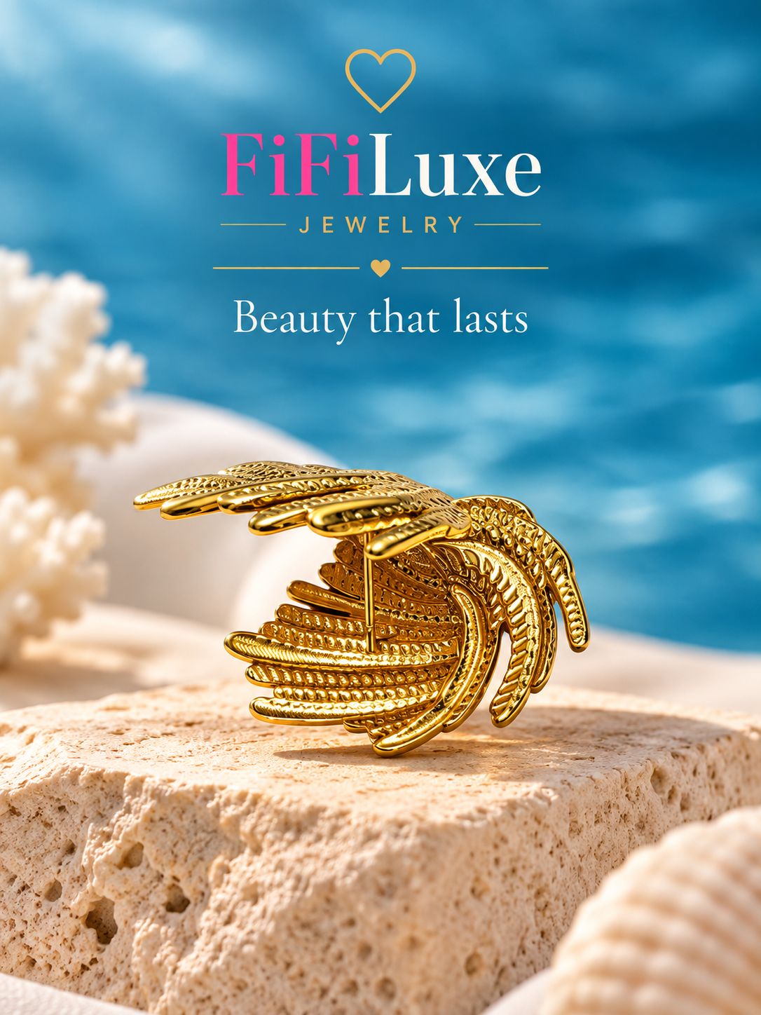 Luxe Feather Drop Earrings — image 7 of 7