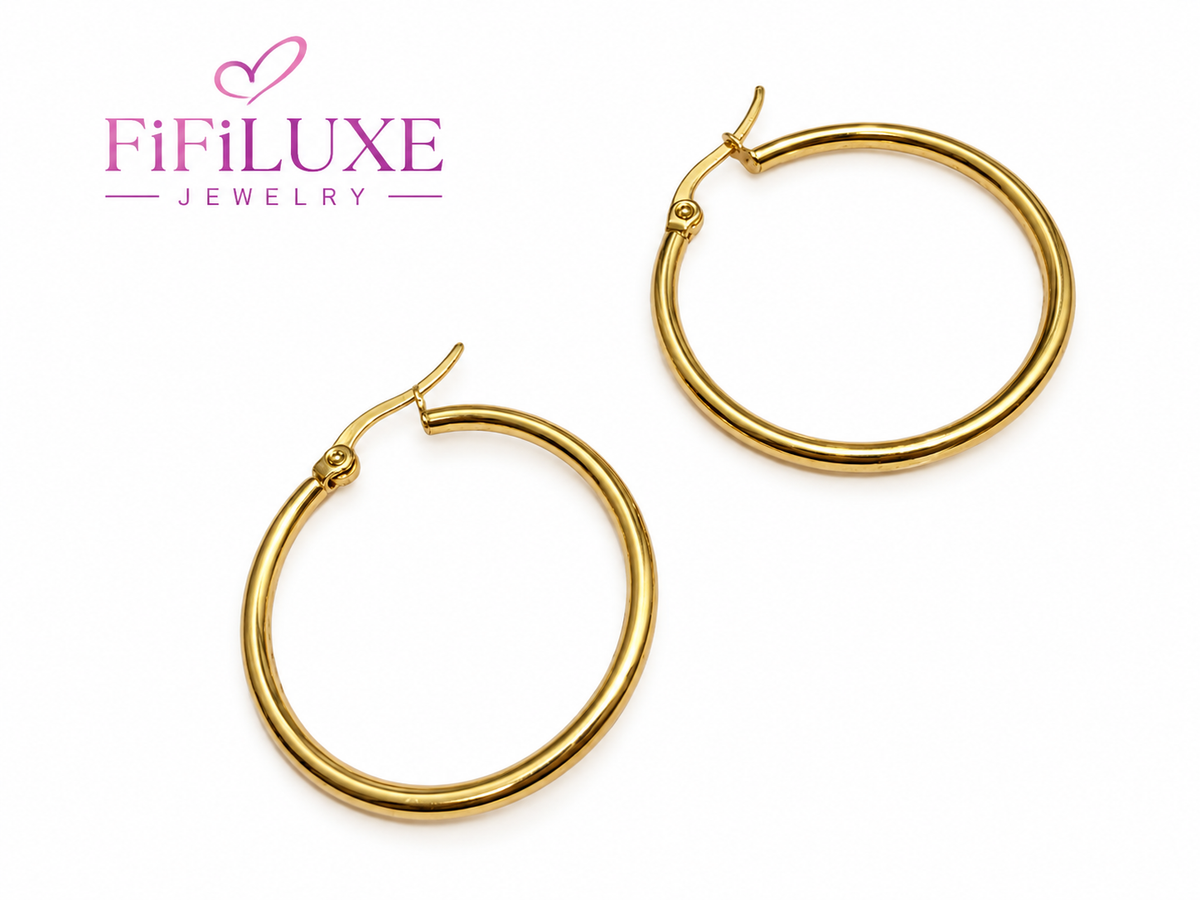 Classic Hoop Earrings — image 4 of 5