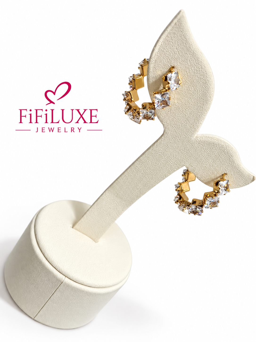 Crystal Hoop Earrings — image 2 of 5