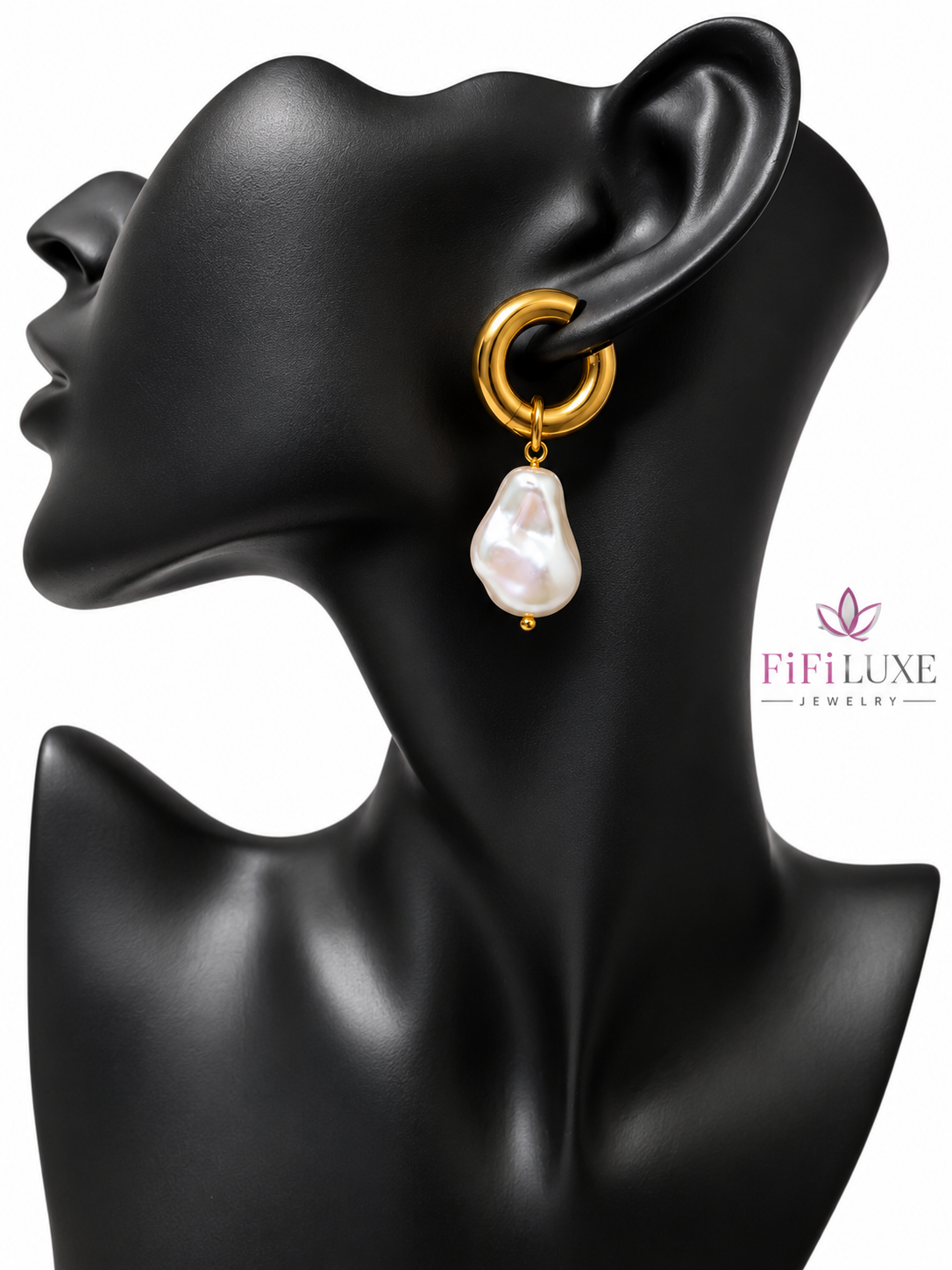 Baroque Pearl Earrings — image 2 of 4