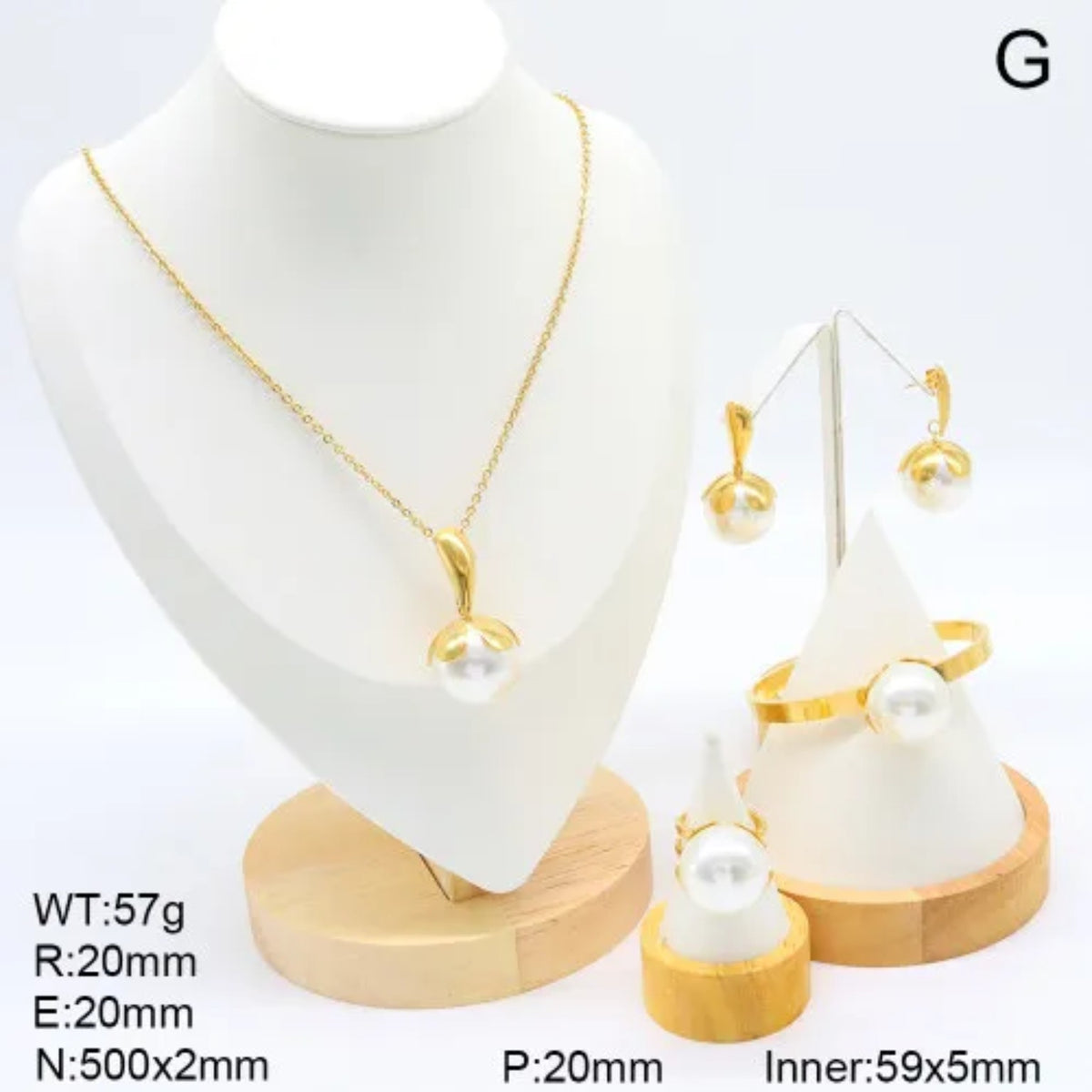 Pearl Grace Gold Set