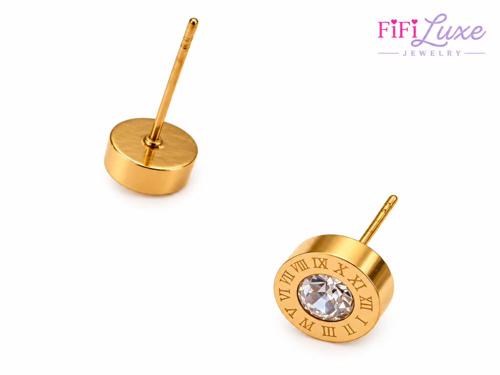 Chronos Gold Studs