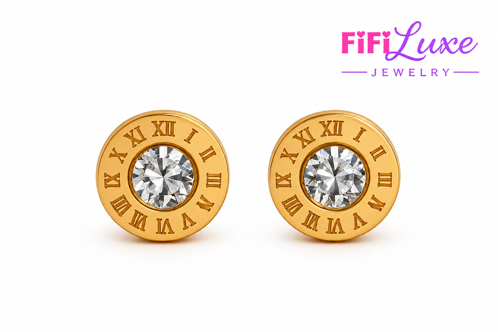 Chronos Gold Studs