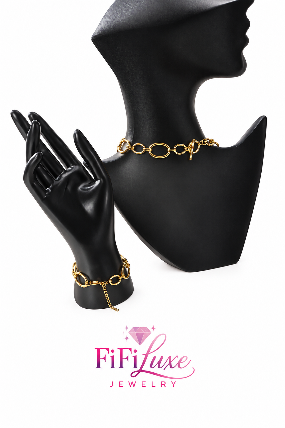Luna Link Crystal Jewelry Set