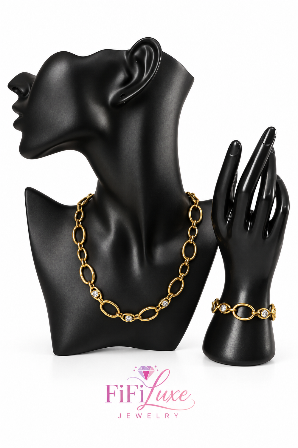 Luna Link Crystal Jewelry Set