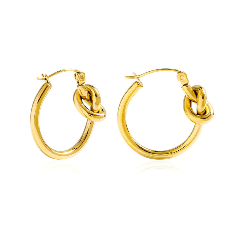 FiFiLuxe Knot Hoop Earrings